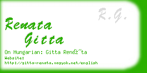 renata gitta business card